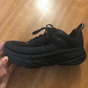 Size 7 women's black Hoka's